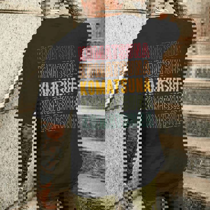 小松菜レインボー メンズTシャツ バックプリント 彼への贈り物