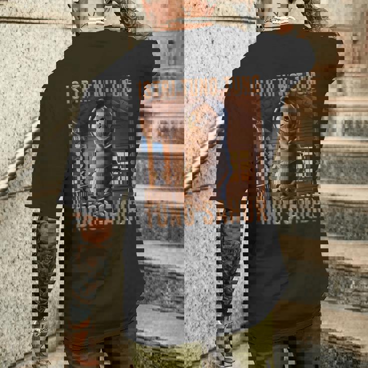 少年 インターネット ミーム 陽気な Ai モンスター イストリ・トゥング トゥン サフール メンズTシャツ バックプリント 彼への贈り物