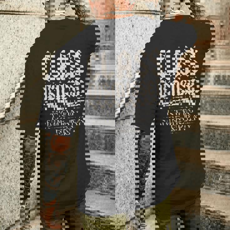 年末の先生は夏休みのエネルギーを与えています メンズTシャツ バックプリント 彼への贈り物