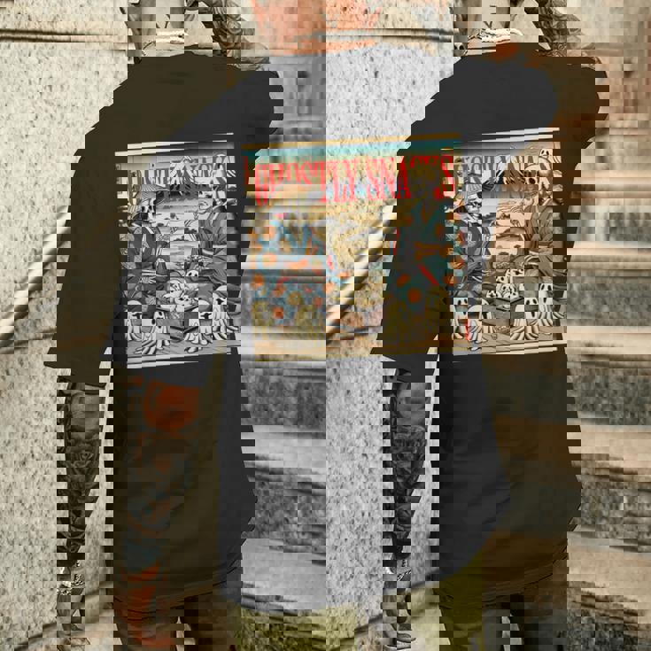 幽霊おやつ メンズTシャツ バックプリント 彼への贈り物