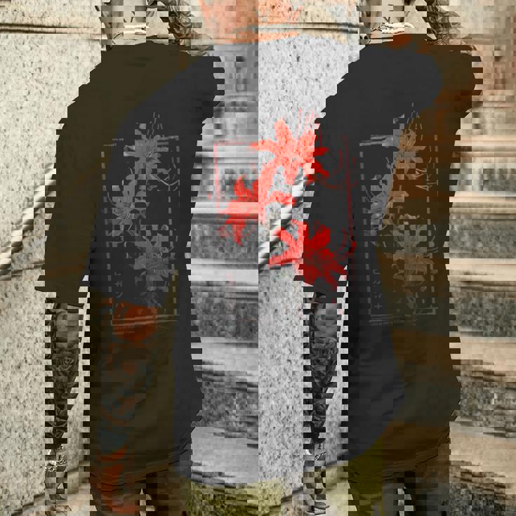 彼岸花 または 曼珠沙華 グランジ 日本の アニメ 美学 メンズTシャツ バックプリント 彼への贈り物