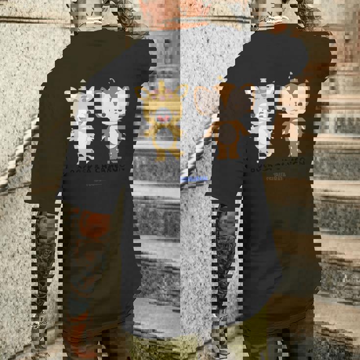 快獣ブースカシリーズ イラスト ブースカ&チャメゴン メンズTシャツ バックプリント 彼への贈り物