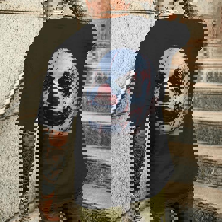 怖い顔 メンズTシャツ バックプリント 彼への贈り物