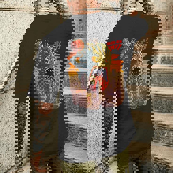 怪獣 ブロッコリー トマト 野菜 アニメ メンズTシャツ バックプリント 彼への贈り物