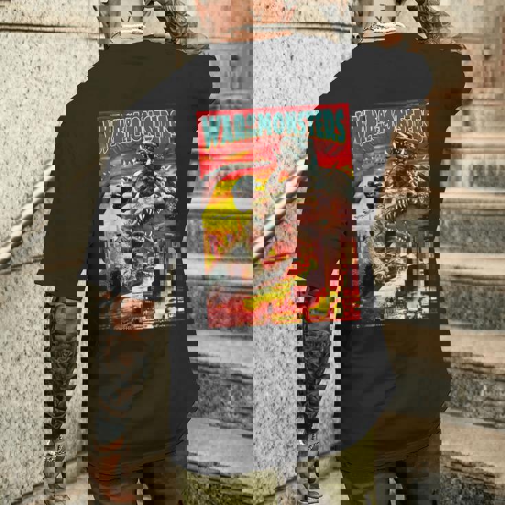 怪獣戦争 怪獣ホラー メンズTシャツ バックプリント 彼への贈り物