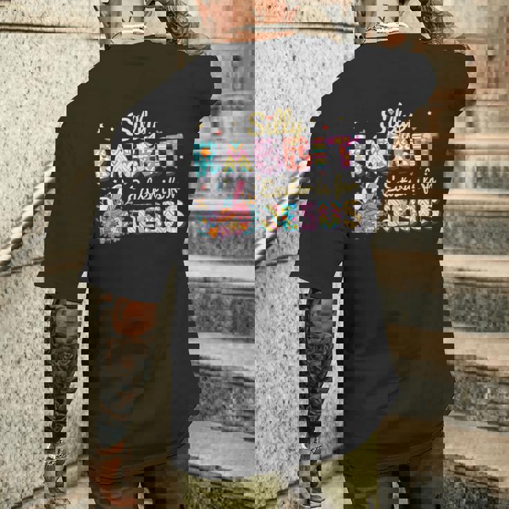 愚かなウサギ イースターはイエスのためです イースターバニー かわいいクリスチャン メンズTシャツ バックプリント 彼への贈り物