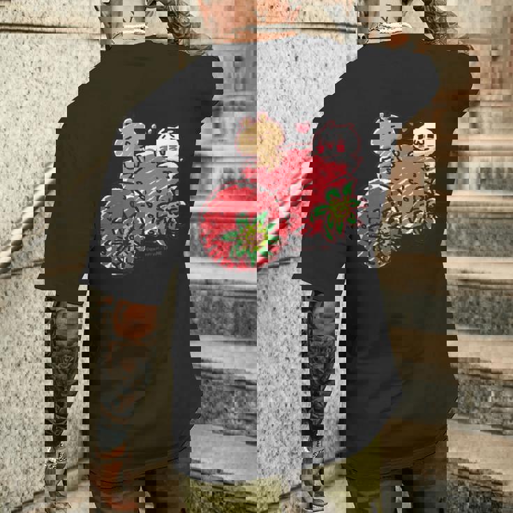 愛しすぎて大好きすぎる。いちご メンズTシャツ バックプリント 彼への贈り物