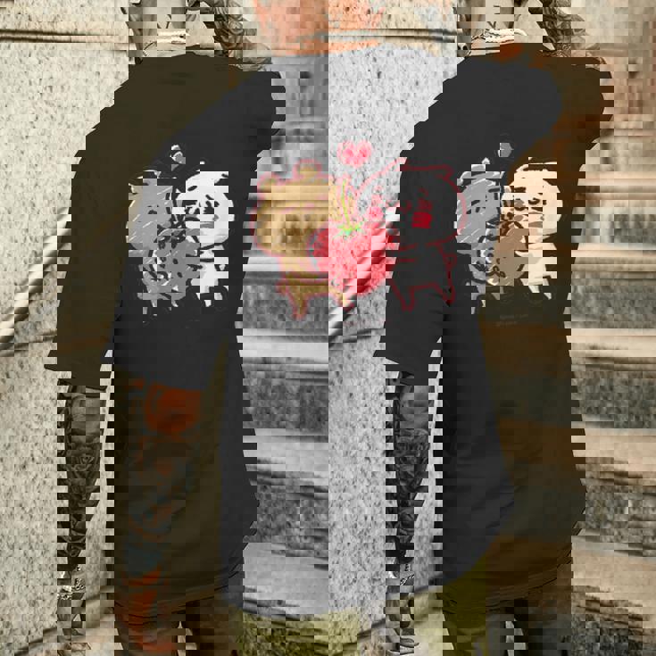 愛しすぎて大好きすぎる。いちご２ メンズTシャツ バックプリント 彼への贈り物