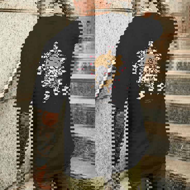 愛しすぎて大好きすぎる。にゃんこいっぱい メンズTシャツ バックプリント 彼への贈り物