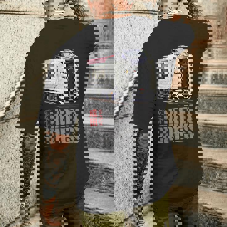 成田急行 日本列車 東京 Nrt 特急 日本語漢字 メンズTシャツ バックプリント 彼への贈り物