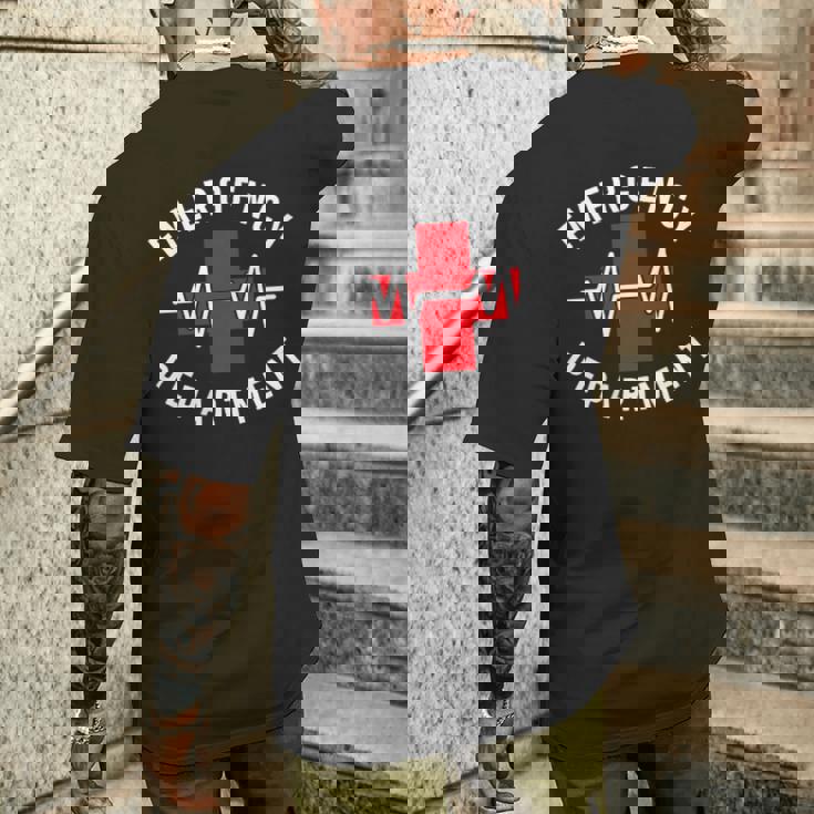 救急科 救急室 医療 メンズTシャツ バックプリント 彼への贈り物