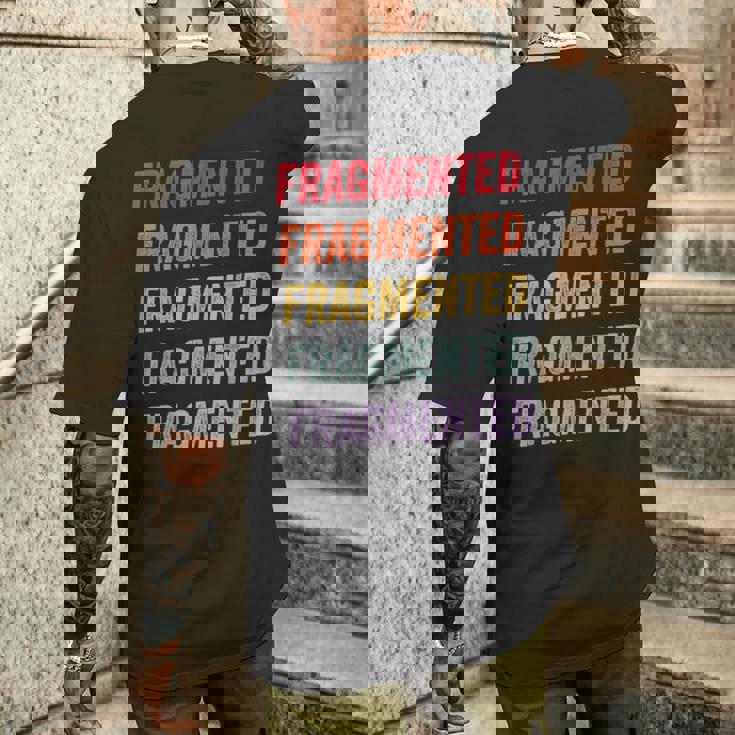 断片化 メンズTシャツ バックプリント 彼への贈り物