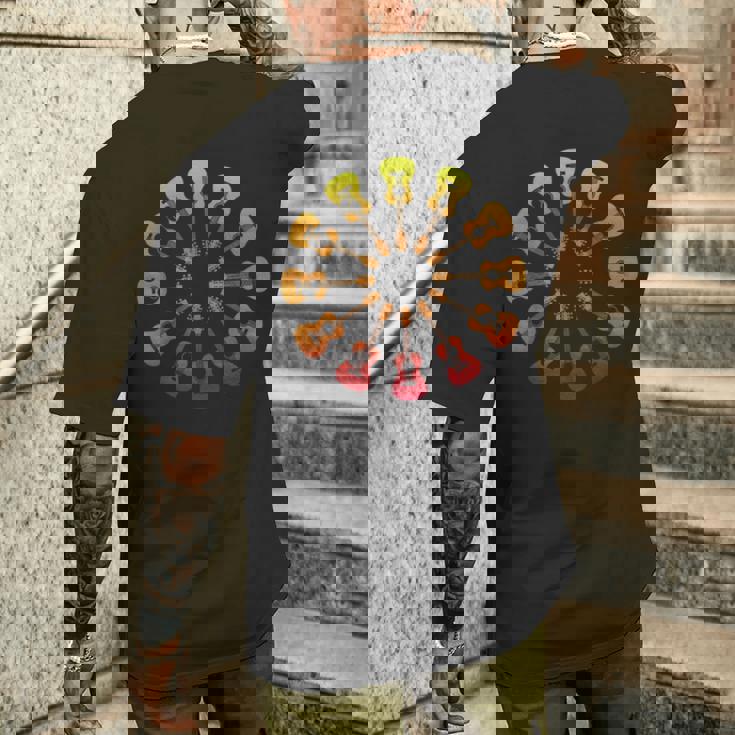 新しいアコースティックギターピックギターギフト愛音楽男性ギター メンズTシャツ バックプリント 彼への贈り物