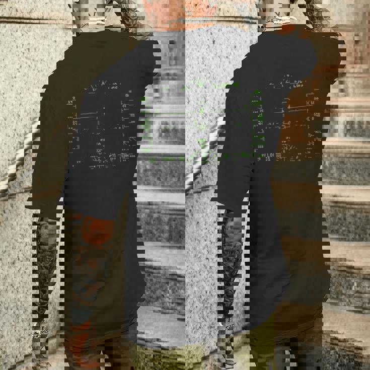 旅客機 Hud ヘッドアップ ディスプレイ 飛行機 パイロット フライトim Hud メンズTシャツ バックプリント 彼への贈り物