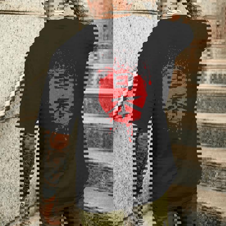 日本 Japan Artistic Kanji And Redunplash メンズTシャツ バックプリント 彼への贈り物