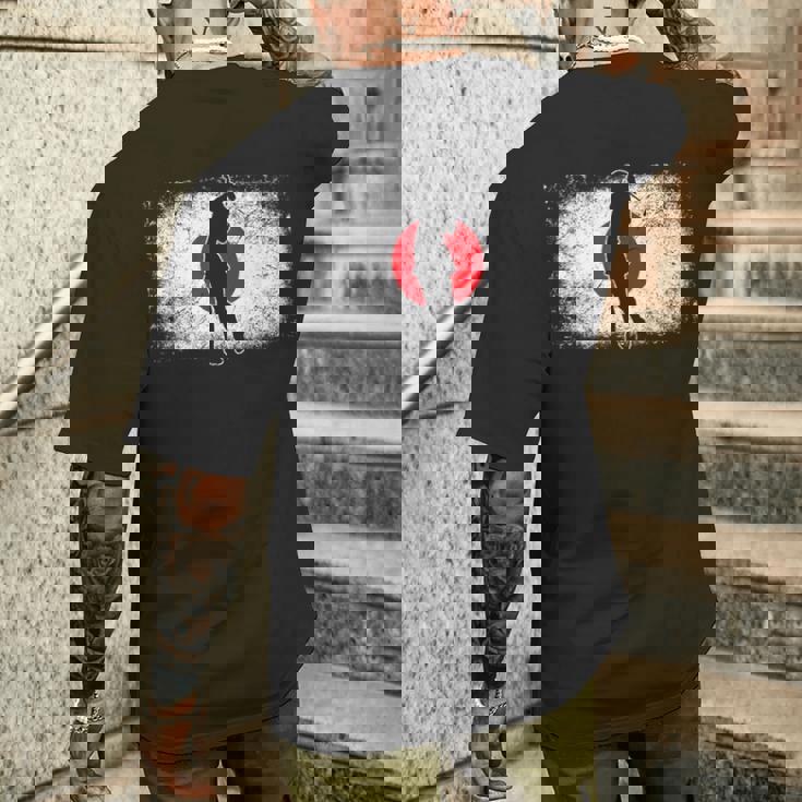 日本 日の丸ゴルフ選手 ゴルファー メンズTシャツ バックプリント 彼への贈り物