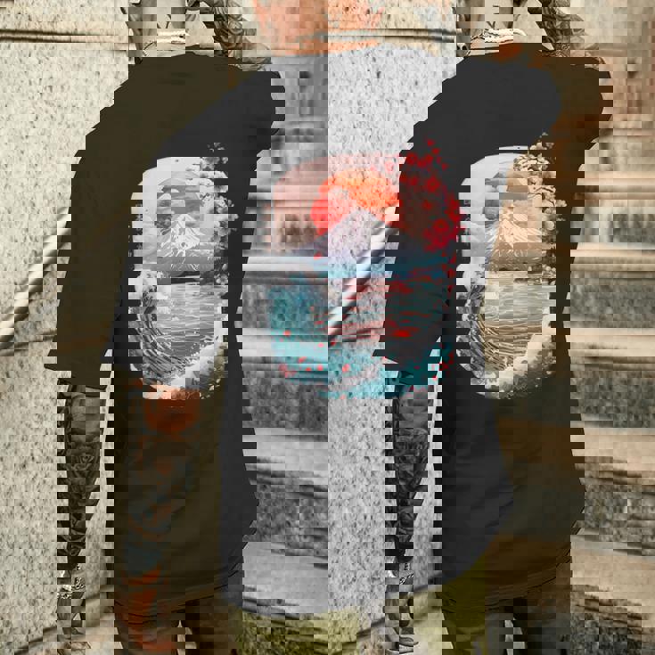 日本の 精神 で 90年代 の レトロ な雰囲気 の ヴェイパーウェイヴ 原宿 の 美学 メンズTシャツ バックプリント 彼への贈り物