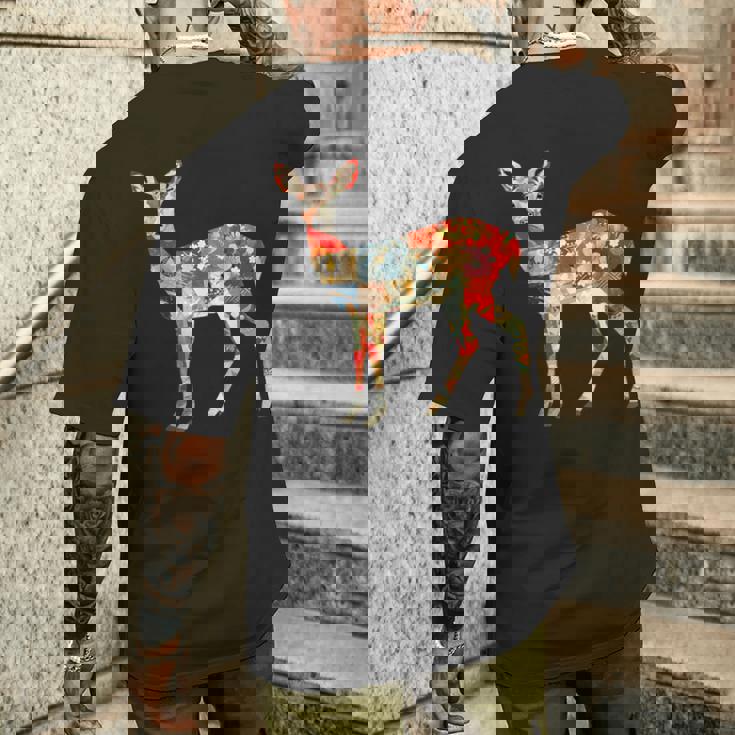 日本の折り紙 奈良鹿日本ファン向け 奈良鹿 メンズTシャツ バックプリント 彼への贈り物