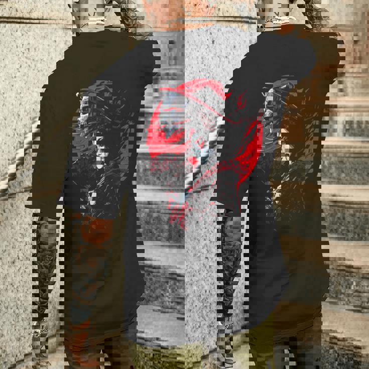 日本の芸者 死神 オタクゴス アニメ アート ファッション 2 メンズTシャツ バックプリント 彼への贈り物