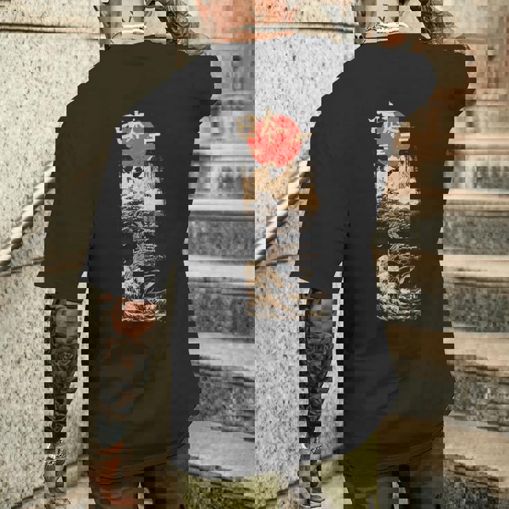 日本レトロヴェイパーウェイブ In Japan Grunge 90年代美学 メンズTシャツ バックプリント 彼への贈り物