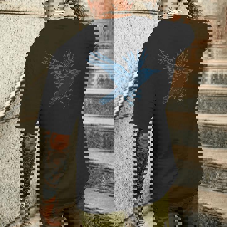 日本神道フィギュア八咫烏 メンズTシャツ バックプリント 彼への贈り物