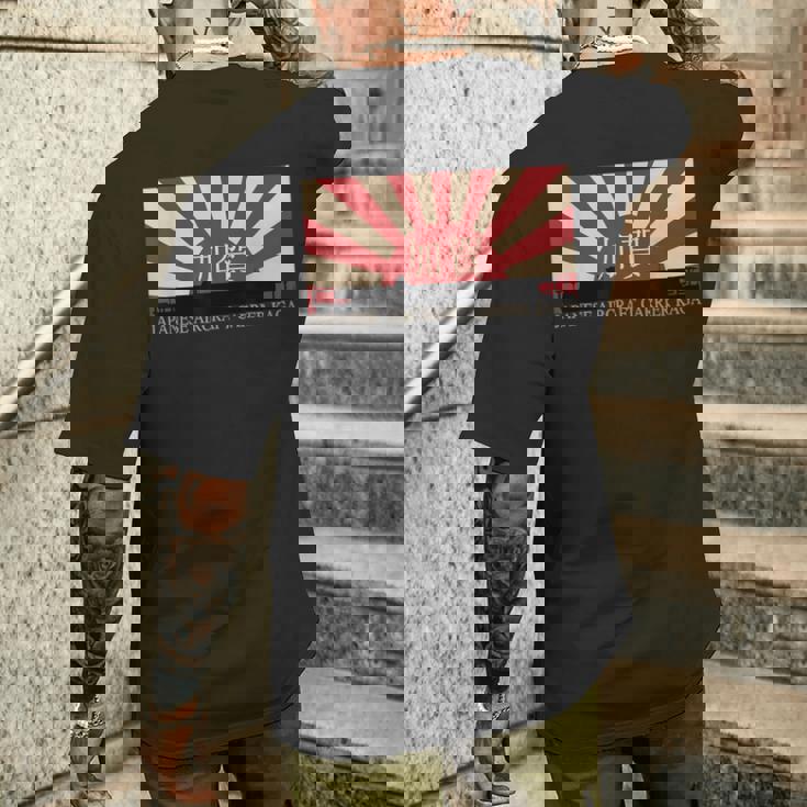 日本空母加賀旭日旗 メンズTシャツ バックプリント 彼への贈り物