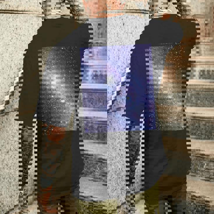 星空・宇宙・銀河《フルビッグプリント》【天体観測シリーズ】おしゃれ かっこいい デザイン メンズTシャツ バックプリント 彼への贈り物