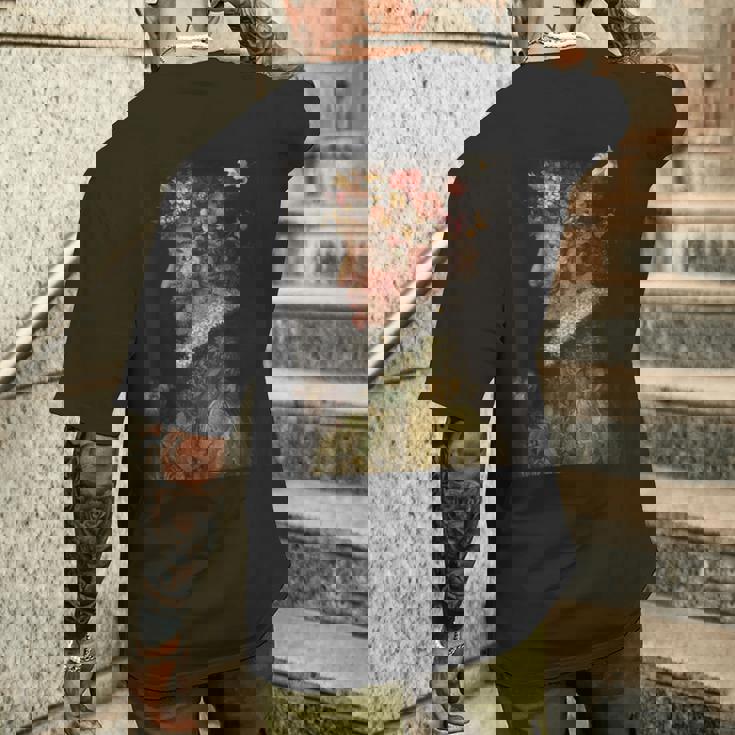 春のジュゼッペアルチンボルド絵画 メンズTシャツ バックプリント 彼への贈り物