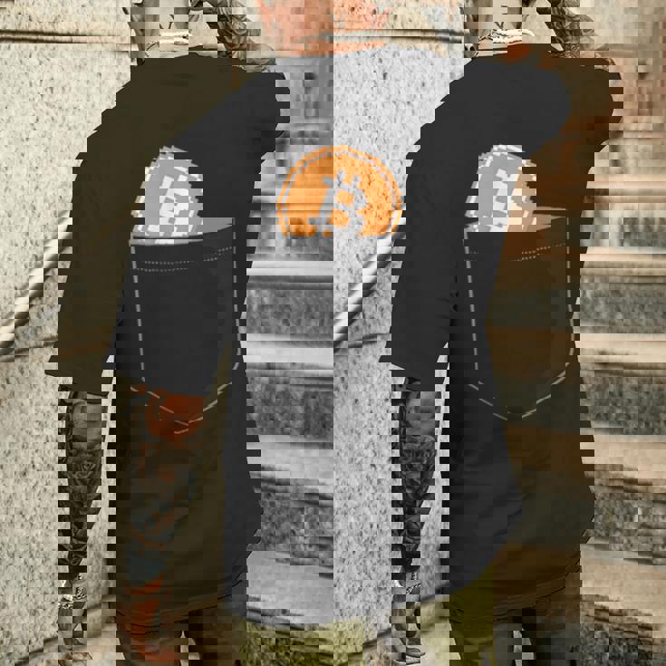 暗号、ビットコイン、イーサリアム、ブルラン。 メンズTシャツ バックプリント 彼への贈り物