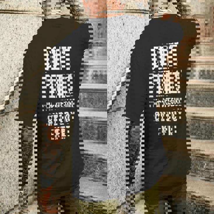 暗号学エキスパート メンズTシャツ バックプリント 彼への贈り物