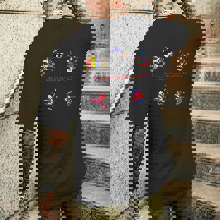 最も邪悪なカントリーボール メンズTシャツ バックプリント 彼への贈り物