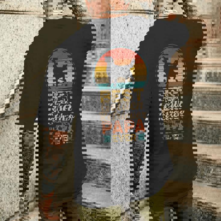 最高のゴールデンレトリバー・パパ、父の日 メンズTシャツ バックプリント 彼への贈り物