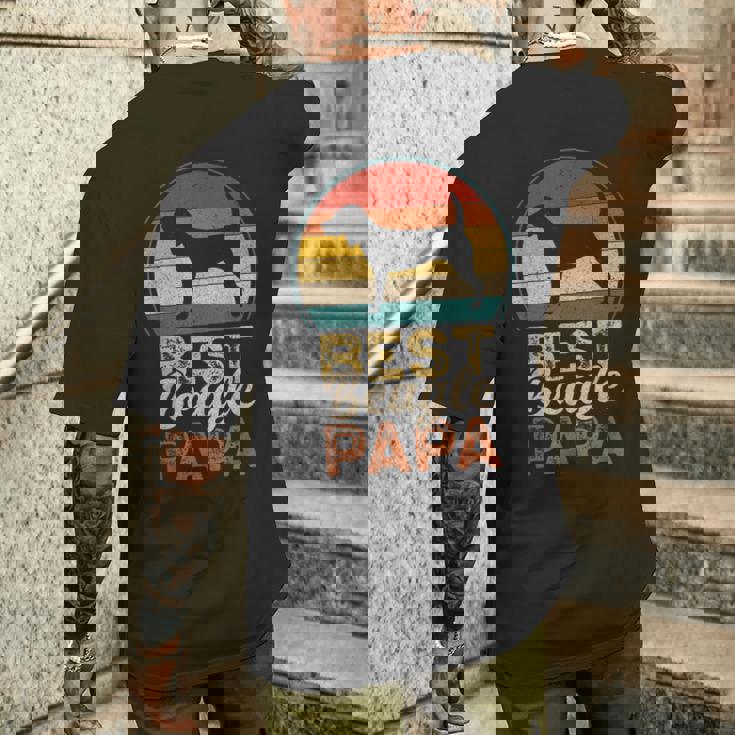 最高のビーグル・パパ、父の日 メンズTシャツ バックプリント 彼への贈り物