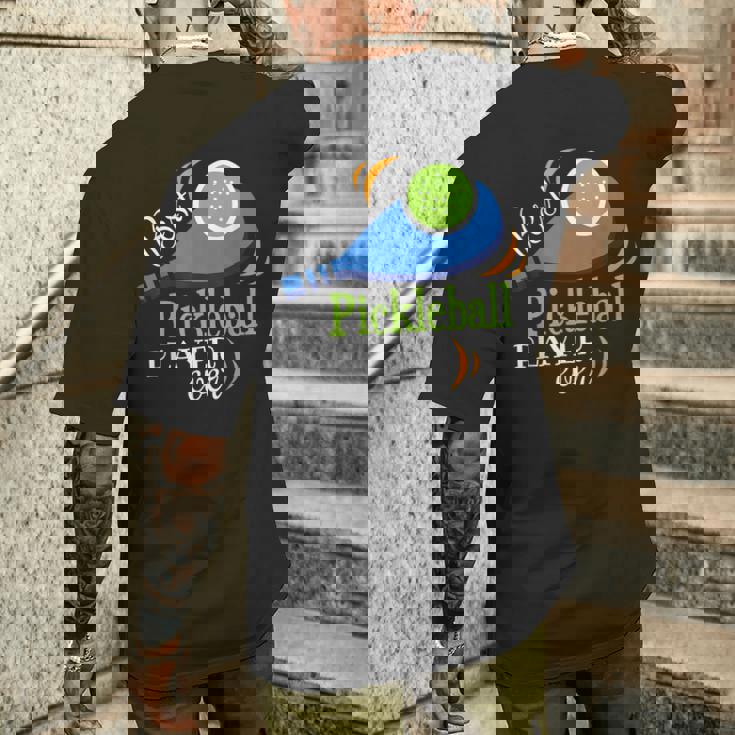 最高のピックルボール選手シャツ 面白いスポーツゲーム ピックルボール メンズTシャツ バックプリント 彼への贈り物