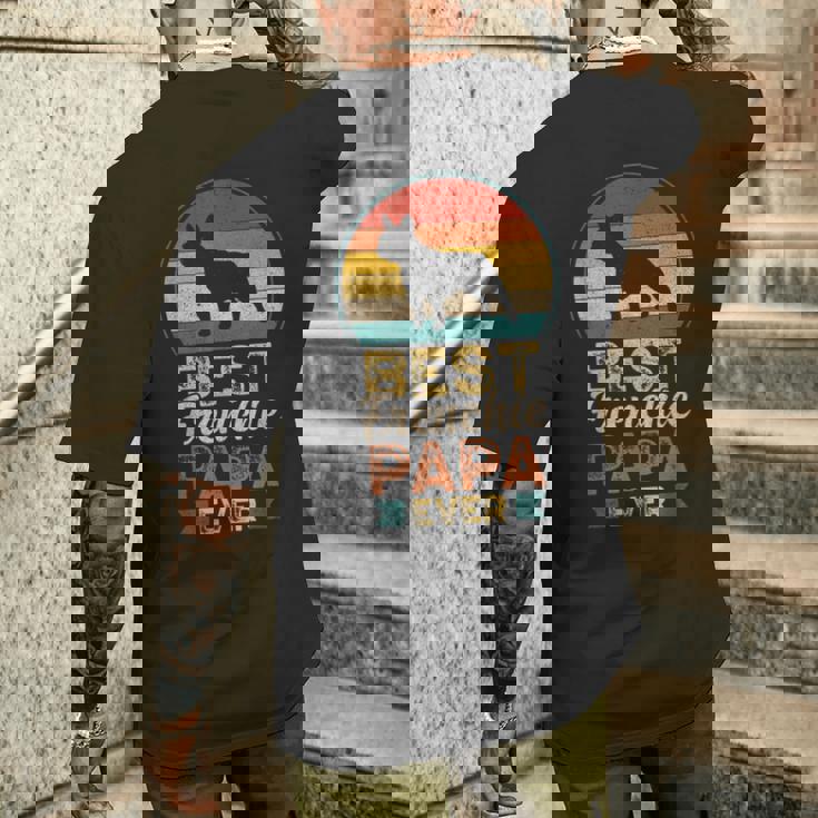 最高のフレンチ・パパ フレンチ・ブルドッグ メンズTシャツ バックプリント 彼への贈り物