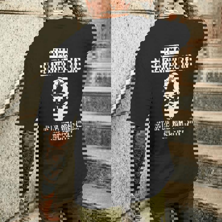 最高の父親にはヒゲがある メンズTシャツ バックプリント 彼への贈り物