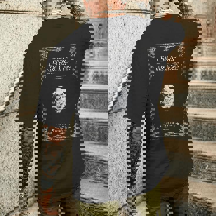 月世界旅行 1902 サイレント映画 ムーン・クラシック メンズTシャツ バックプリント 彼への贈り物