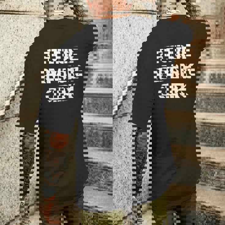 未来改訂店員 メンズTシャツ バックプリント 彼への贈り物