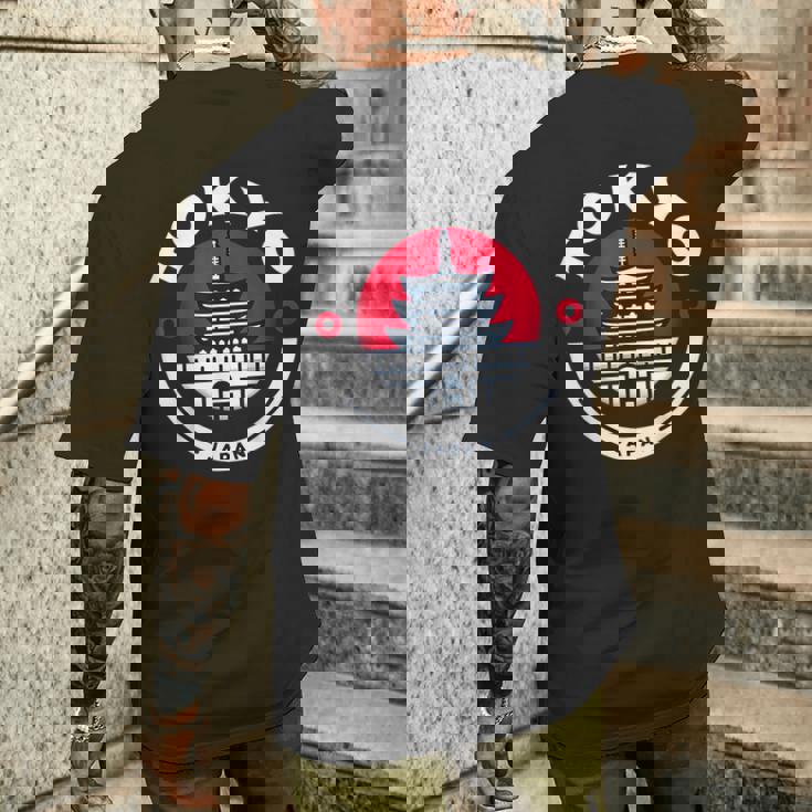 東京 日本 日本 浅草寺 お土産 アジア ビジター メンズTシャツ バックプリント 彼への贈り物