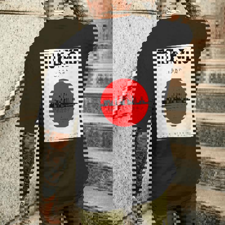 東京都 日本スタイル グラヒック 日本文化 メンズTシャツ バックプリント 彼への贈り物