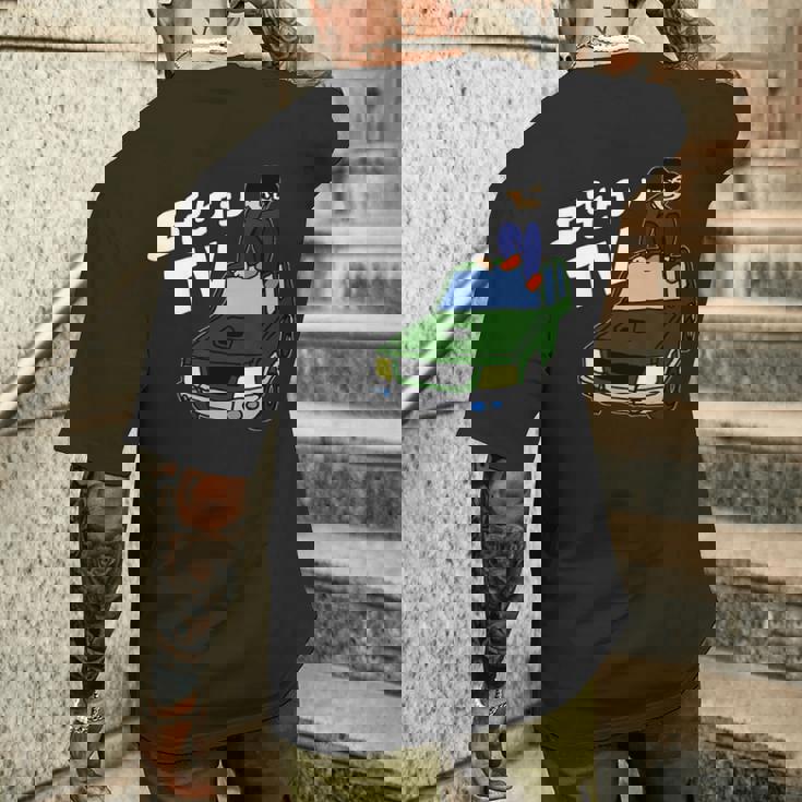 板金のようす 窓割れなし顔違い メンズTシャツ バックプリント 彼への贈り物