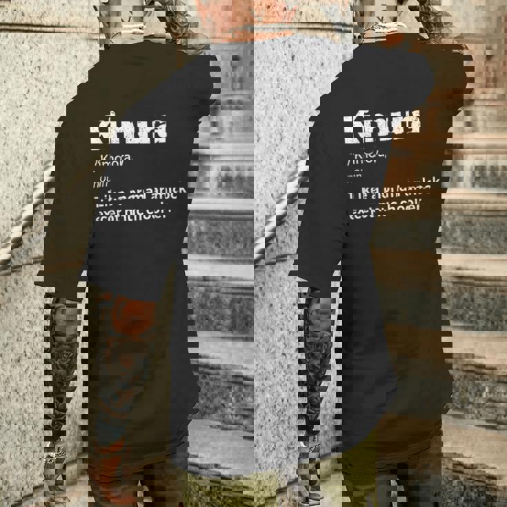 柔術木村ファニーデフィニションbjjtシャツ メンズTシャツ バックプリント 彼への贈り物