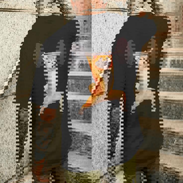 柴犬 イヌ 面白いtシャツ 犬 筋トレ 文字入り メンズ 半袖 服 おもしろグッズ 文字tシャツ ネタ ブラック メンズTシャツ バックプリント 彼への贈り物