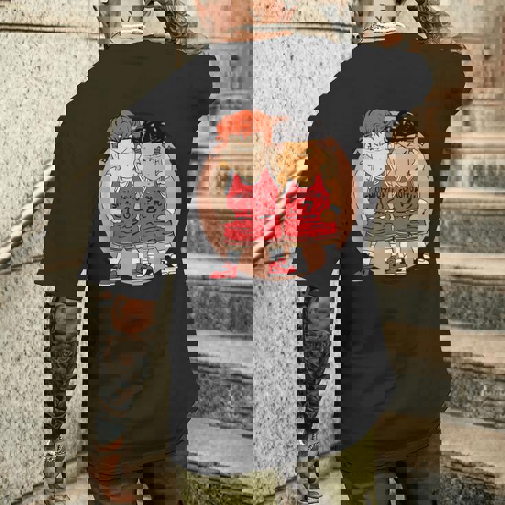 桜木花道と流川楓 メンズTシャツ バックプリント 彼への贈り物