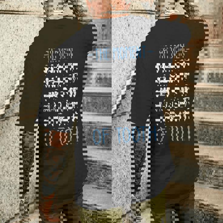 歯医者のための真の異歯の時間 メンズTシャツ バックプリント 彼への贈り物