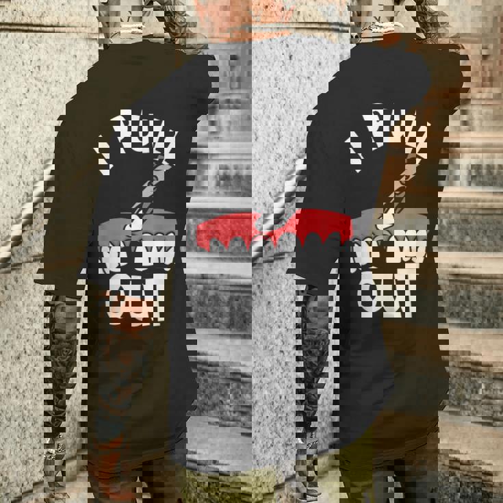 歯科用鉗子を抜く歯医者用器具歯 メンズTシャツ バックプリント 彼への贈り物