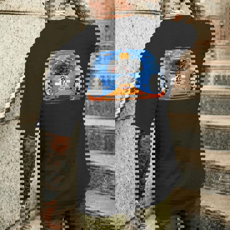 歴史的 1970 Le Mans 917 Gulfintage Race Car 917K メンズTシャツ バックプリント 彼への贈り物