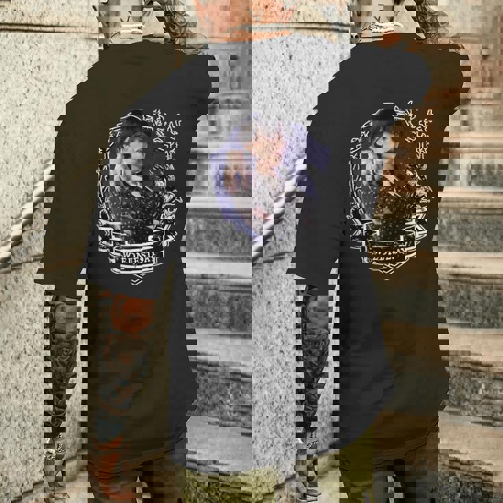 水曜シリーズ ネバーモアフレーム 水曜日 メンズTシャツ バックプリント 彼への贈り物