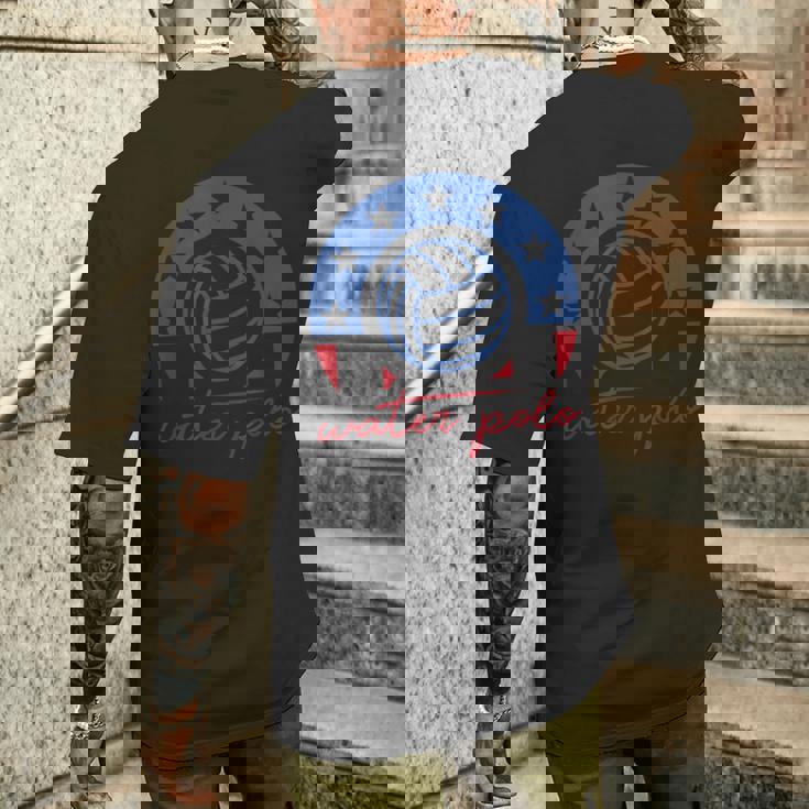 水球チーム I ウォータースポーツ I 水球 メンズTシャツ バックプリント 彼への贈り物