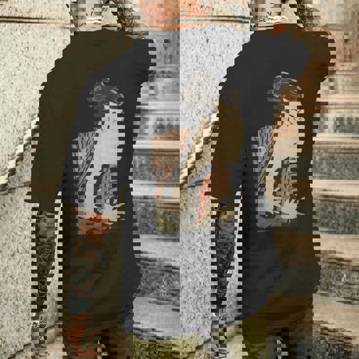 浮世絵 写楽 日本人俳優 大谷鬼治 レトロプリントシャツ メンズTシャツ バックプリント 彼への贈り物